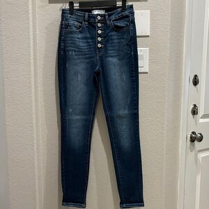 KanCan Dark Blue High Rise Women's Jeans